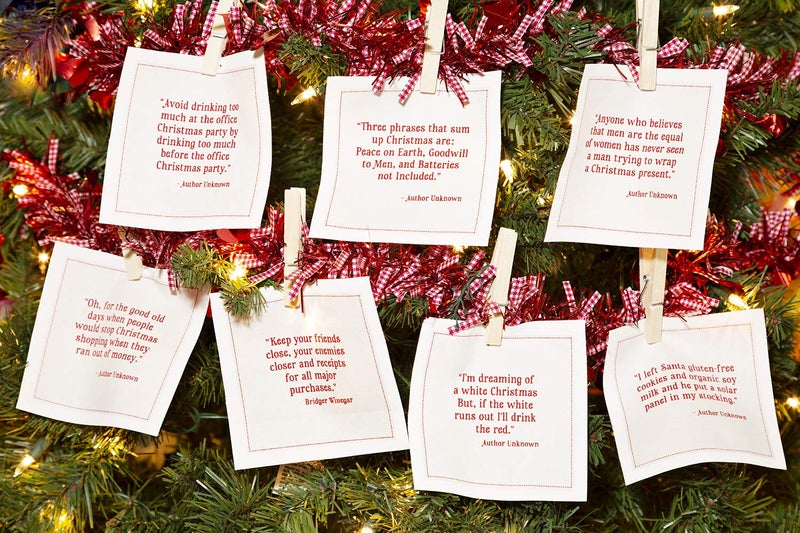 Five Star Napkins Christmas Quotes - White Cotton - 4.5" x 4.5" - Single Use - Party, Events, Holiday (50 x) - Image 2